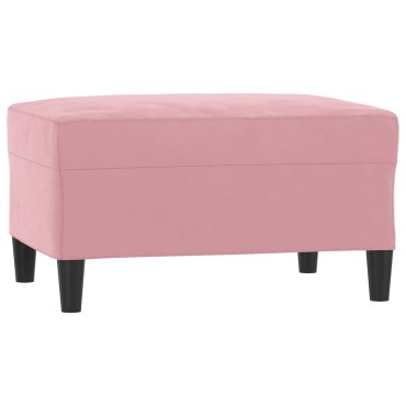 vidaXL Υποπόδιο Ροζ 70x55x41cm Βελούδινο 1 τεμ.