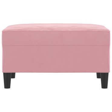 vidaXL Υποπόδιο Ροζ 70x55x41cm Βελούδινο 1 τεμ.