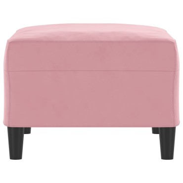 vidaXL Υποπόδιο Ροζ 70x55x41cm Βελούδινο 1 τεμ.