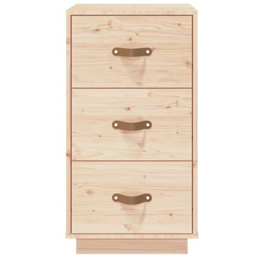 vidaXL Κομοδίνο 40x40x75cm από Μασίφ Ξύλο Πεύκου 1 τεμ.
