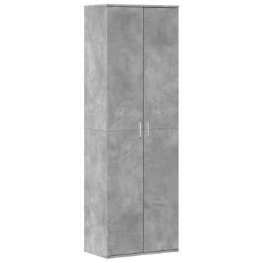 vidaXL Ντουλάπα Γκρι Σκυροδέματος 60x35x180cm από Επεξ. Ξύλο 1 τεμ.