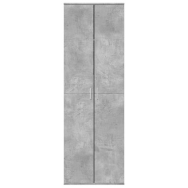 vidaXL Ντουλάπα Γκρι Σκυροδέματος 60x35x180cm από Επεξ. Ξύλο 1 τεμ.