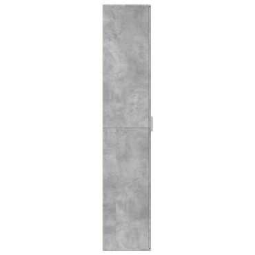 vidaXL Ντουλάπα Γκρι Σκυροδέματος 60x35x180cm από Επεξ. Ξύλο 1 τεμ.