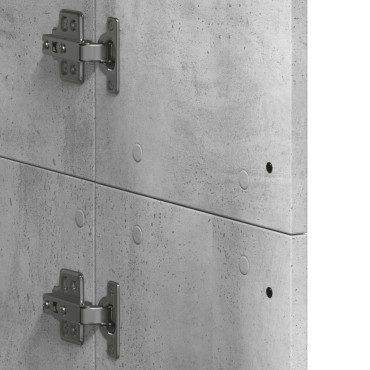 vidaXL Ντουλάπα Γκρι Σκυροδέματος 60x35x180cm από Επεξ. Ξύλο 1 τεμ.