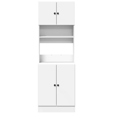 vidaXL Στήλη Κουζίνας Λευκή 60x50x180cm από Επεξεργασμένο Ξύλο