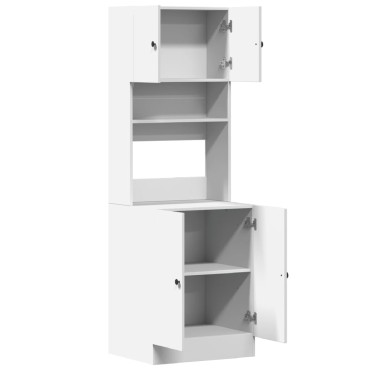 vidaXL Στήλη Κουζίνας Λευκή 60x50x180cm από Επεξεργασμένο Ξύλο