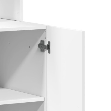 vidaXL Στήλη Κουζίνας Λευκή 60x50x180cm από Επεξεργασμένο Ξύλο