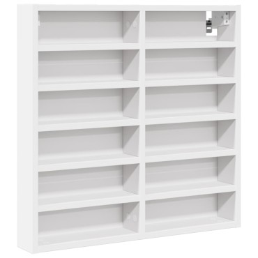 vidaXL Ραφιέρα Λευκή 60x8,5x58cm από Επεξεργασμένο Ξύλο 1 τεμ.