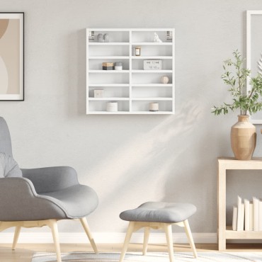 vidaXL Ραφιέρα Λευκή 60x8,5x58cm από Επεξεργασμένο Ξύλο 1 τεμ.