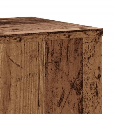 vidaXL Βάσεις Φυτών 2 τεμ. Όψη Παλαιού Ξύλου 30x30x50 εκ. Επεξ. Ξύλο