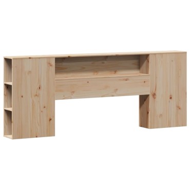 vidaXL Κρεβάτι Βιβλιοθήκη Χωρίς Στρώμα 180x200 εκ Μασίφ Ξύλο Πεύκου