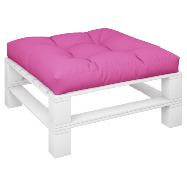 vidaXL Μαξιλάρι Παλέτας Ροζ 70x70x12cm Υφασμάτινο