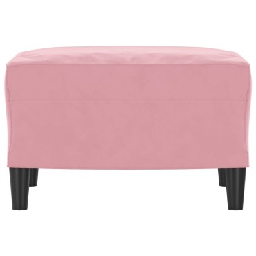 vidaXL Υποπόδιο Μαύρο 60x50x41cm Βελούδινο 1 τεμ.