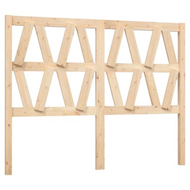 vidaXL Κεφαλάρι Κρεβατιού 146x4x100cm από Μασίφ Ξύλο Πεύκου 1 τεμ.
