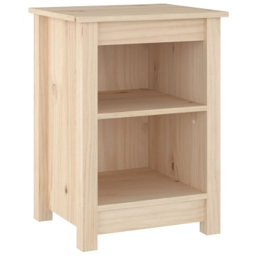 vidaXL Κομοδίνο 40x35x55cm από Μασίφ Ξύλο Πεύκου 1 τεμ.