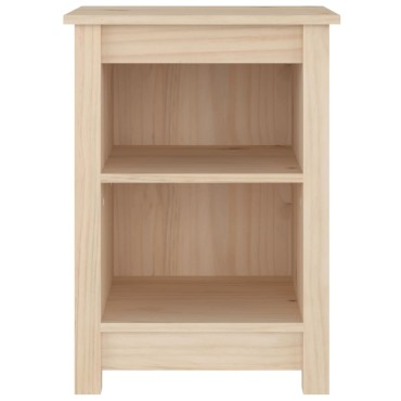 vidaXL Κομοδίνο 40x35x55cm από Μασίφ Ξύλο Πεύκου 1 τεμ.