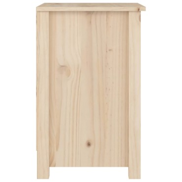 vidaXL Κομοδίνο 40x35x55cm από Μασίφ Ξύλο Πεύκου 1 τεμ.