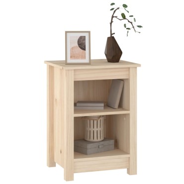 vidaXL Κομοδίνο 40x35x55cm από Μασίφ Ξύλο Πεύκου 1 τεμ.