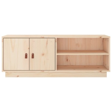 vidaXL Έπιπλο Τηλεόρασης 105x34x40cm από Μασίφ Ξύλο Πεύκου