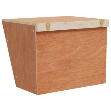 vidaXL Ταΐστρα Κουνελιών 25 x 18,5 x 20,5 εκ. από Μασίφ Ξύλο Ελάτης