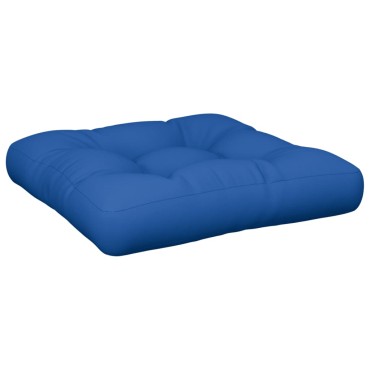 vidaXL Μαξιλάρι Παλέτας Μπλε Ρουά 50x50x12cm Υφασμάτινο