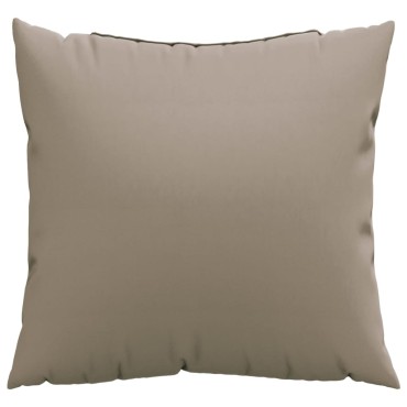 vidaXL Μαξιλάρια Καναπέ 4 τεμ. Taupe 60x60cm Υφασμάτινα