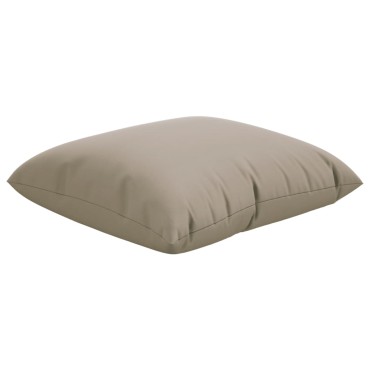 vidaXL Μαξιλάρια Καναπέ 4 τεμ. Taupe 60x60cm Υφασμάτινα
