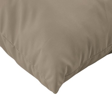 vidaXL Μαξιλάρια Καναπέ 4 τεμ. Taupe 60x60cm Υφασμάτινα