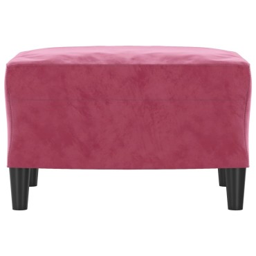 vidaXL Υποπόδιο Μπορντό 60x50x41cm Βελούδινο 1 τεμ.