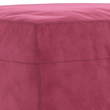 vidaXL Υποπόδιο Μπορντό 60x50x41cm Βελούδινο 1 τεμ.