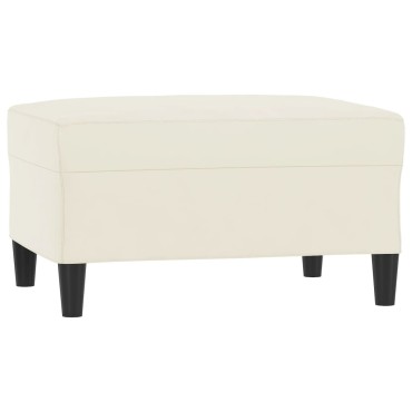 vidaXL Υποπόδιο Κρεμ 70x55x41cm Βελούδινο 1 τεμ.