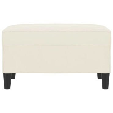 vidaXL Υποπόδιο Κρεμ 70x55x41cm Βελούδινο 1 τεμ.