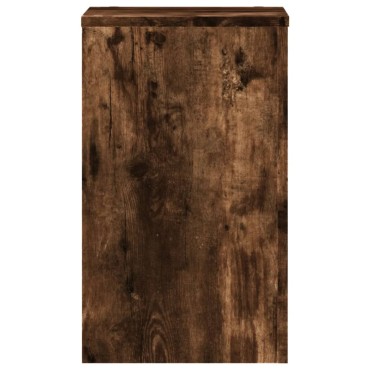 vidaXL Βάσεις Φυτών 2Τεμ. Καπνιστή Δρυς 30x30x50εκ. Επεξεργασμένο Ξύλο