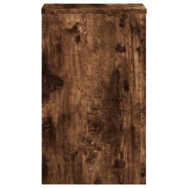 vidaXL Βάσεις Φυτών 2Τεμ. Καπνιστή Δρυς 30x30x50εκ. Επεξεργασμένο Ξύλο