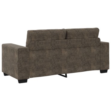 vidaXL Καναπέας Loveseat Σκούρο Γκρι σε Τεχνητό Δέρμα 181x77x82cm