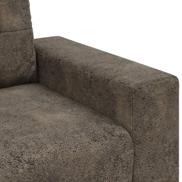 vidaXL Καναπέας Loveseat Σκούρο Γκρι σε Τεχνητό Δέρμα 181x77x82cm