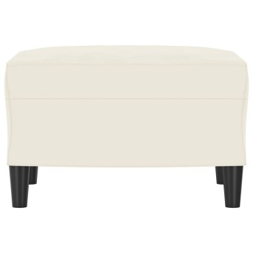vidaXL Υποπόδιο Κρεμ 60x50x41cm Βελούδινο 1 τεμ.
