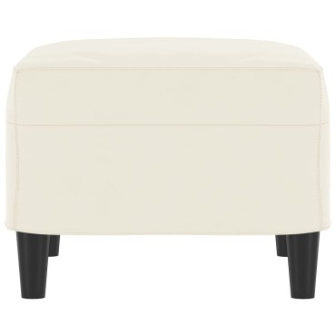 vidaXL Υποπόδιο Κρεμ 60x50x41cm Βελούδινο 1 τεμ.