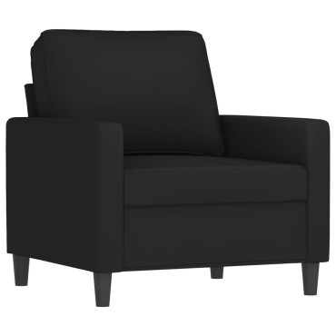 vidaXL Πολυθρόνα Μαύρη Βελούδινη με Υποπόδιο 78x77x80cm 1 τεμ. Γωνιακός