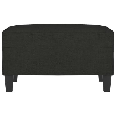 vidaXL Υποπόδιο Μαύρο 70x55x41cm Υφασμάτινο 1 τεμ.