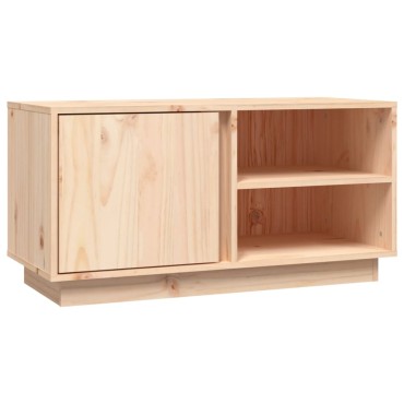 vidaXL Έπιπλο Τηλεόρασης 80x35x40,5cm από Μασίφ Ξύλο Πεύκου