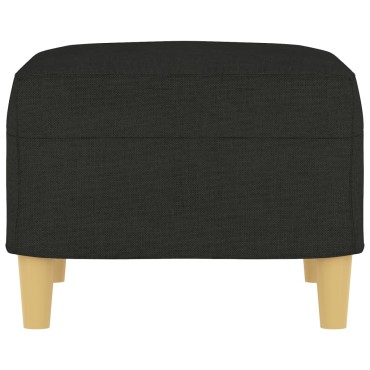 vidaXL Υποπόδιο Μαύρο 60x50x41cm Υφασμάτινο 1 τεμ.