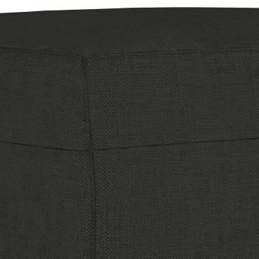 vidaXL Υποπόδιο Μαύρο 60x50x41cm Υφασμάτινο 1 τεμ.