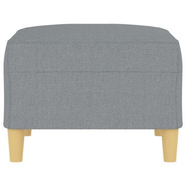 vidaXL Υποπόδιο Ανοιχτό Γκρι 70x55x41cm Υφασμάτινο 1 τεμ.