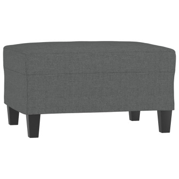vidaXL Υποπόδιο Σκούρο Γκρι 70x55x41cm Υφασμάτινο 1 τεμ.