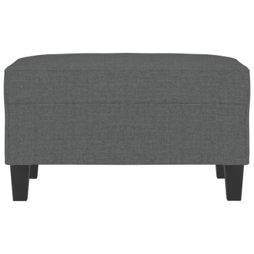 vidaXL Υποπόδιο Σκούρο Γκρι 70x55x41cm Υφασμάτινο 1 τεμ.