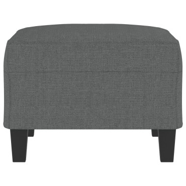 vidaXL Υποπόδιο Σκούρο Γκρι 70x55x41cm Υφασμάτινο 1 τεμ.