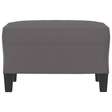 vidaXL Υποπόδιο Γκρι 60x50x41cm από Συνθετικό Δέρμα 1 τεμ.