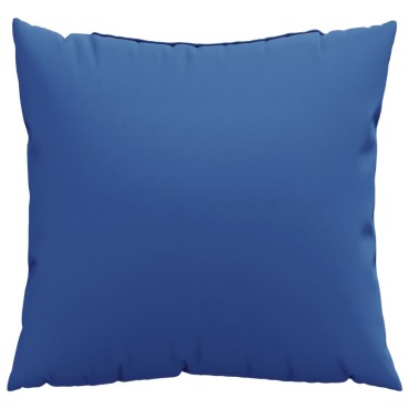 vidaXL Μαξιλάρια Καναπέ 4 τεμ. Μπλε Ρουά 50x50cm Υφασμάτινα