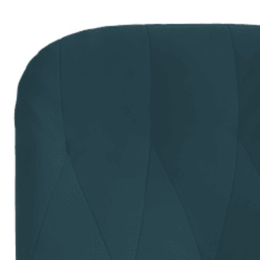 vidaXL Πολυθρόνα Relax Μπλε Βελούδινη με Υποπόδιο 70x77x98cm 1 τεμ.